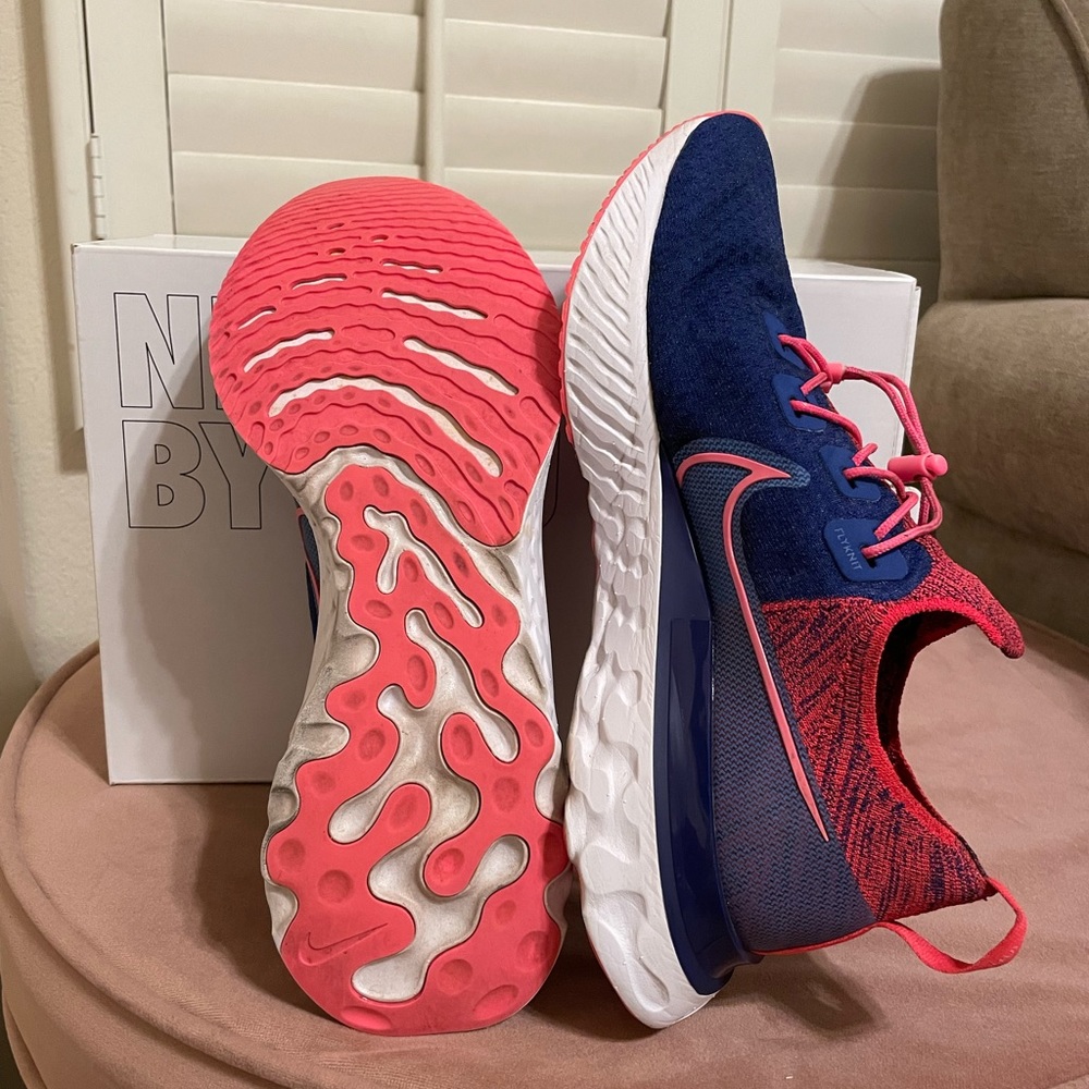 Size 9.5 Custom Nike React Infinity Run Flyknit P… - image 3